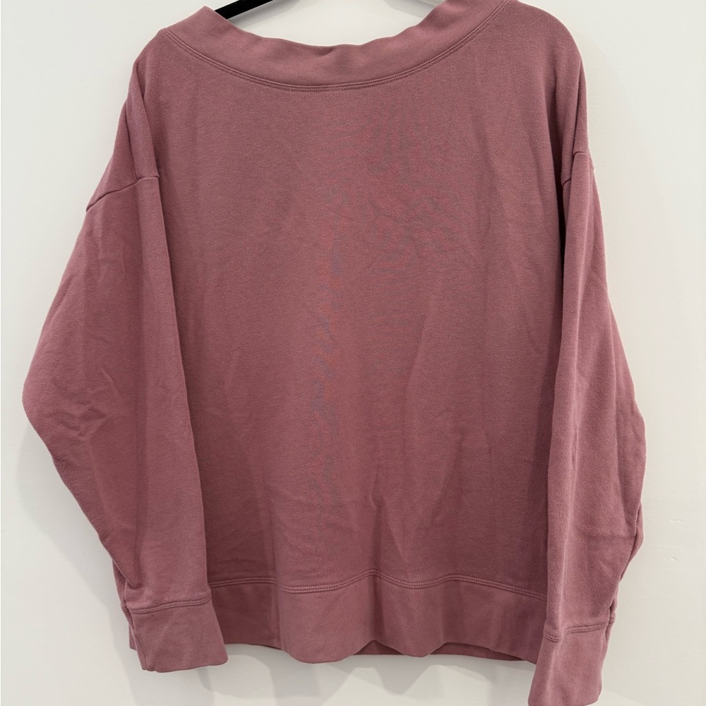 Fabletics Pink Crew Neck Sweatshirt, Woman’s medium - Picture 3 of 3